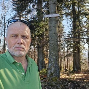 Rastislav Biarinec on the summit of Vysoká (6.3.2026 13:38)