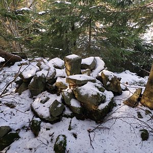 Martin Horáček na vrcholu Ustrígeľ (16.1.2022 12:17)