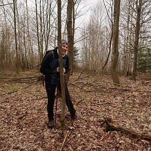 Bouřka na vrcholu Křížový vrch (18.4.2023 17:49)