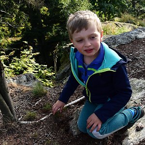 Veronika Trančíková na vrcholu Mazance (24.9.2022 16:40)