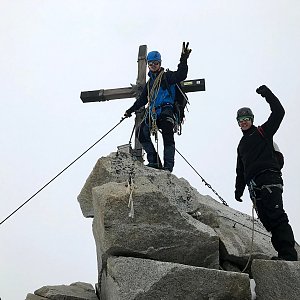 Martin Malý on the summit of Olperer (10.7.2021 12:00)