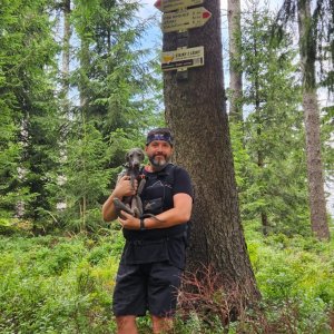 Jiří Gryz on the summit of Zimný (22.8.2025 11:04)