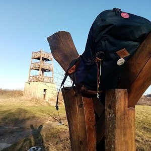 Jiřina on the summit of Strážná (3.12.2021 13:30)