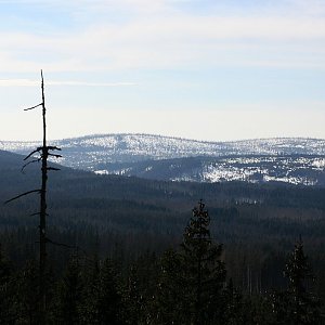 Bouřka on the summit of Čertův vrch (21.2.2015 13:10)
