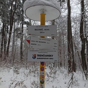 Ľuboš on the summit of Machnáč (9.12.2023 12:57)