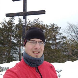 Jozef Farkaš na vrcholu Omšenská baba (26.1.2019 12:30)