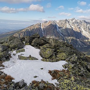 Šárka na vrcholu Tupý hrb (13.10.2022 9:45)