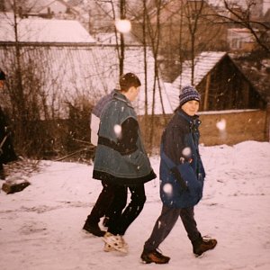 Bouřka na vrcholu U sv. Jiří (25.2.1998 16:22)