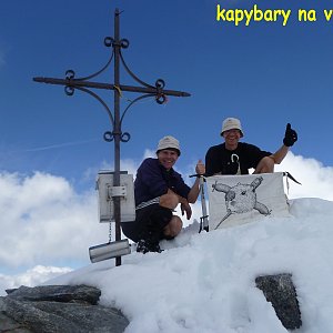 Martin on the summit of Hohe Geige (5.7.2013 14:10)