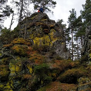 Badger na vrcholu Maierova skála (28.3.2021 14:15)