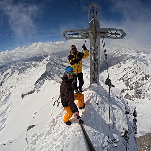 David Ryšavý on the summit of Hochalmspitze (30.4.2023 12:42)