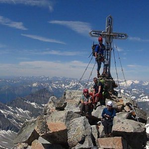Jar Faldy on the summit of Hochalmspitze (6.7.2019 12:06)