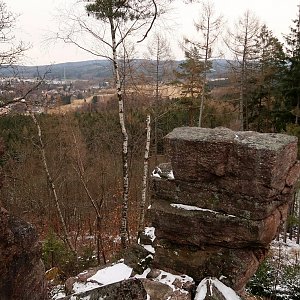 Bouřka na vrcholu Velký kámen (2.4.2022 18:44)