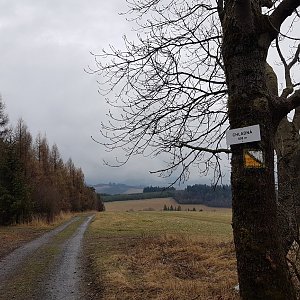 Marcela Kubíčková na vrcholu Chladná (9.4.2022 13:10)