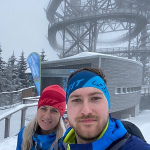 Dominika Turčeková na vrcholu Slamník (10.2.2021 12:00)