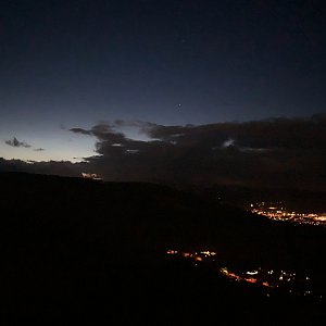 Jan Matiášek on the summit of Chojnik (29.10.2020 17:39)