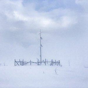 Veronika Matoušková na vrcholu Wierch Wisełka (28.2.2022 15:10)