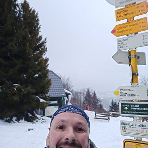 Tom33 on the summit of Chata Ostrý (6.2.2022 16:50)