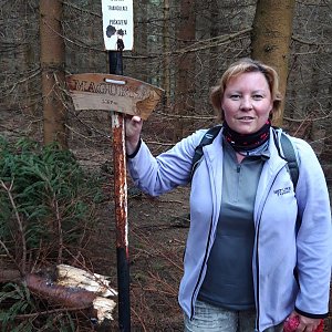 Pavla na vrcholu Magurka (2.5.2020 10:24)