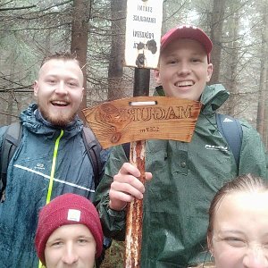 Michal Dimun na vrcholu Magurka (14.5.2020 12:12)