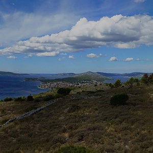Kristýna Harcová on the summit of Crkva sv. Mavar (20.7.2019 22:07)
