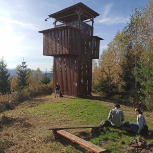Ľuboš on the summit of Svedernícky vrch (29.10.2023 11:08)