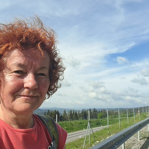 Horalka Anička on the summit of Valy (21.5.2022)