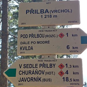 Cyklista 73 na vrcholu Přilba (22.4.2023 7:26)