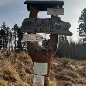 ZdenkaV on the summit of Hůrka (9.2.2024 12:55)