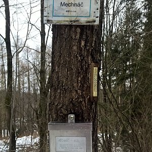 Anna na vrcholu Mechnáč (6.2.2022)