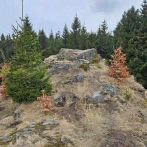 Jan na vrcholu Jelení kámen (23.3.2025 15:40)