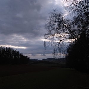 Bouřka na vrcholu U Školy (10.2.2022 17:40)