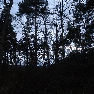Bouřka na vrcholu Knihový (10.2.2022 17:50)