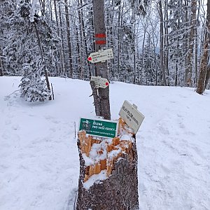 Roman Tigge na vrcholu Velký Polom (5.3.2022 18:53)