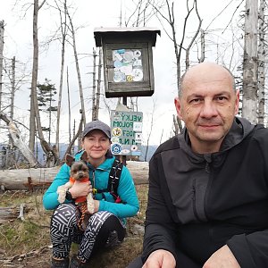 Dana + jirka na vrcholu Velký Polom (1.5.2022 12:25)