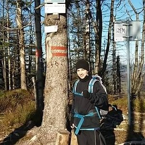 David Bunny Beil na vrcholu Velký Polom (24.11.2019 10:00)