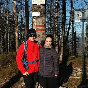 Jiří Tkáč na vrcholu Velký Polom (24.11.2019 11:27)