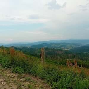 Černý rytíř on the summit of Velký Polom (12.7.2024 19:47)