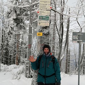 Kaďous na vrcholu Velký Polom (13.1.2021 14:50)