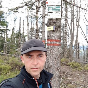 Pavel Skřičík na vrcholu Velký Polom (8.5.2019 13:24)