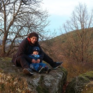 Bouřka on the summit of Komberk (1.1.2025 15:20)