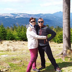 Jan Soukup na vrcholu Pancíř (17.4.2022 11:26)