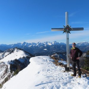 Divočák on the summit of Almkogel (28.2.2026 9:53)