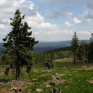 Bouřka na vrcholu Dřevěná hůl (13.5.2018 14:06)