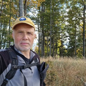 Rastislav Biarinec on the summit of Bludná hora (14.10.2024 12:44)