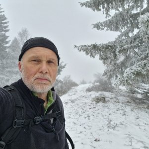 Rastislav Biarinec on the summit of Baba (11.2.2026 10:40)