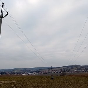 Jiřina on the summit of Kamenný (6.3.2022)