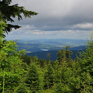 Chmur na vrcholu Špičák (2.8.2021 11:31)