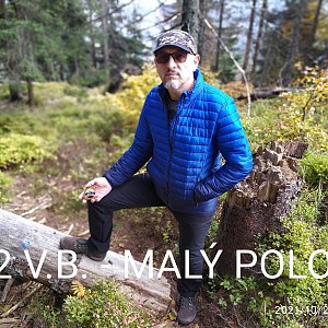 Aleš Sýkora na vrcholu Malý Polom (23.10.2021 11:18)