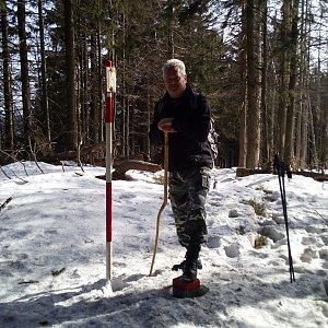 Roman Matejovský na vrcholu Malý Polom (25.2.2021 12:22)